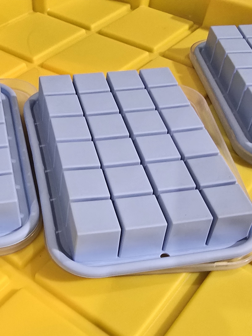 Silicone Cube Ice Tray - Light Lavender, Set Of 4, Small Cubed Ice